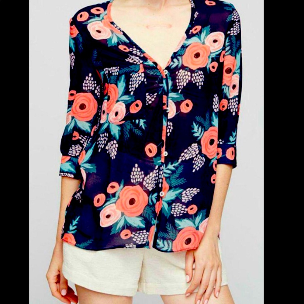 Rifle Paper/Paper Crown Petal Blouse!
